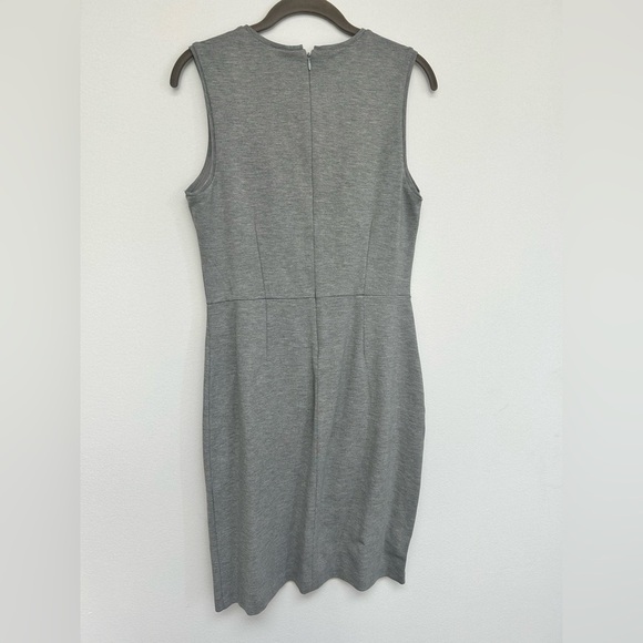 NWT Banana Republic Sleeveless Gray Knit Beaded Pineapple Dress Size 6​ - Picture 5 of 9